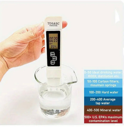 1pc White Digital Water Quality Tester